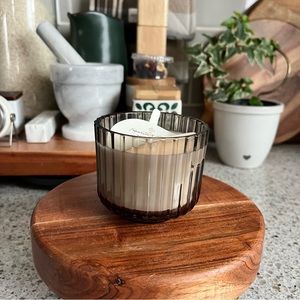 Hearth and Hand Ribbed Candle Jar-Salted Honey